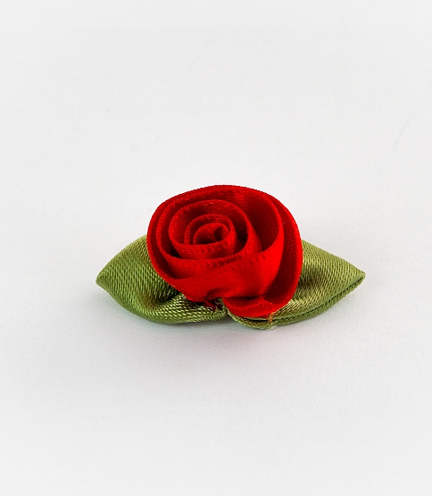 Large Ribbon Rose 100 Pcs Red - Click Image to Close